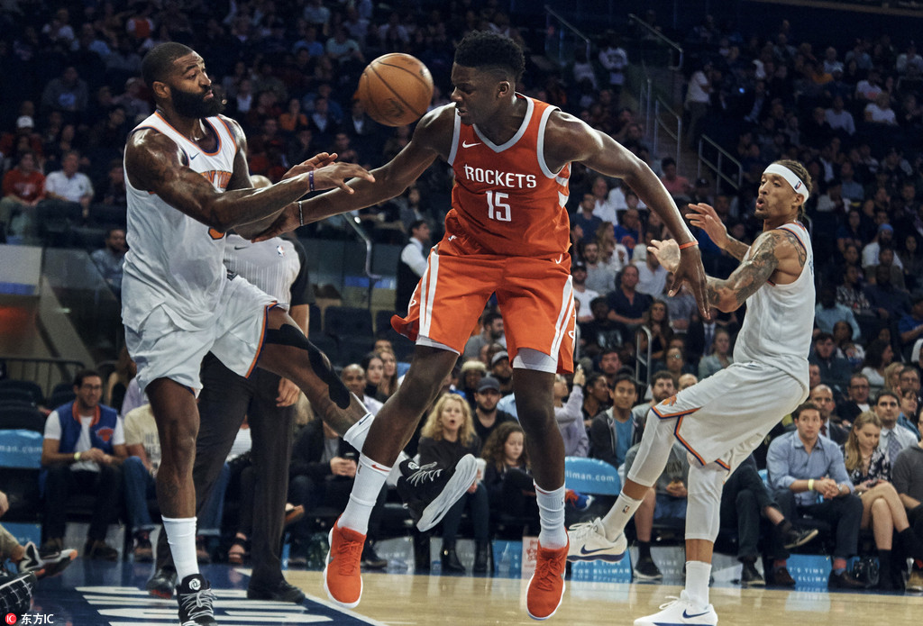  尼克斯连胜跻身东部前三甲  