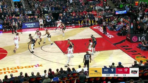  步行者哈利伯顿三分绝杀多伦多猛龙  